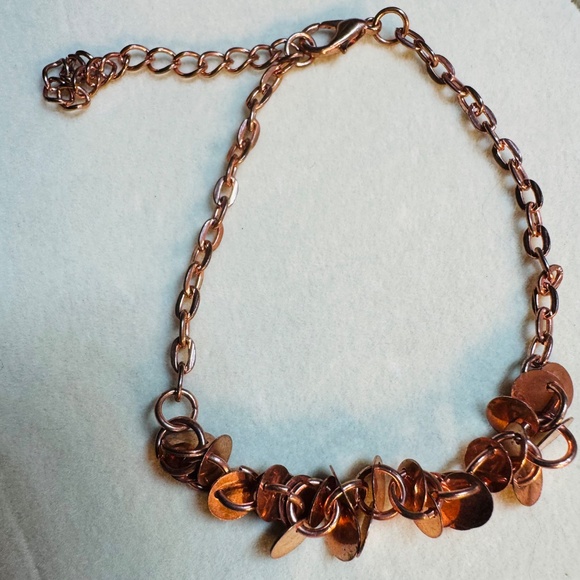 Three Piece Rose Gold Tone Necklace and Bracelets Set Bundle - Picture 5 of 8